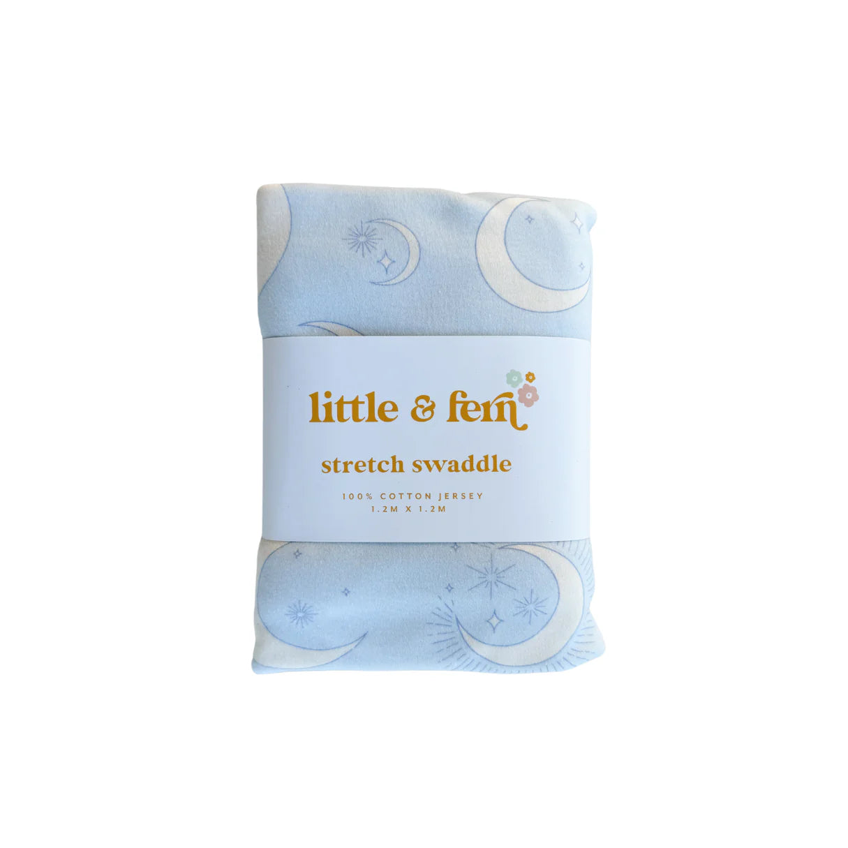 Celestial Blue Jersey Swaddle