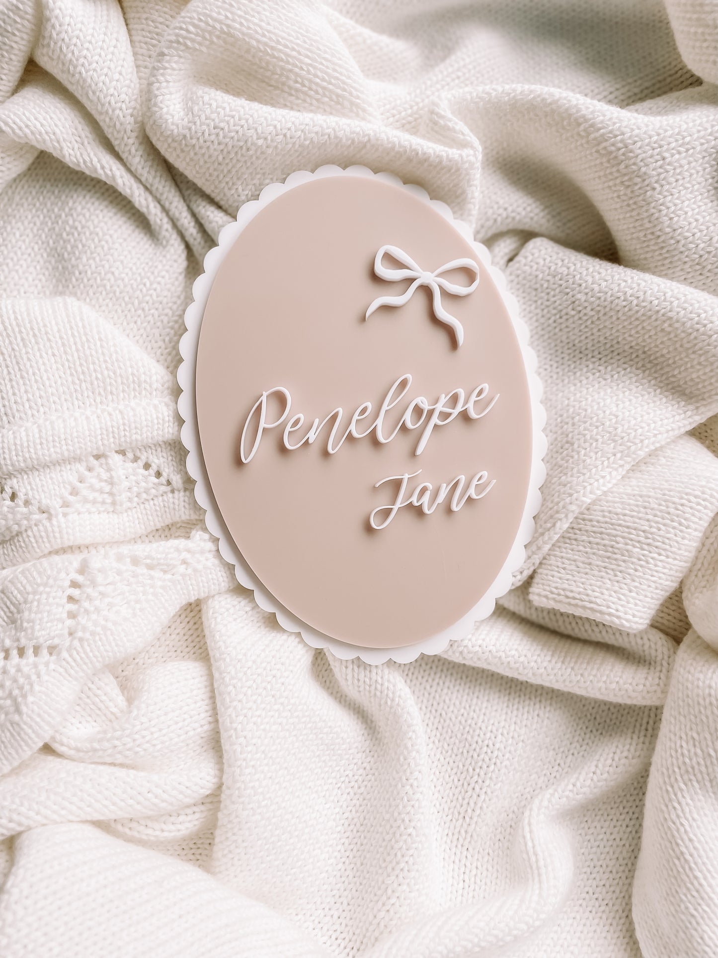 Acrylic Bow Plaque