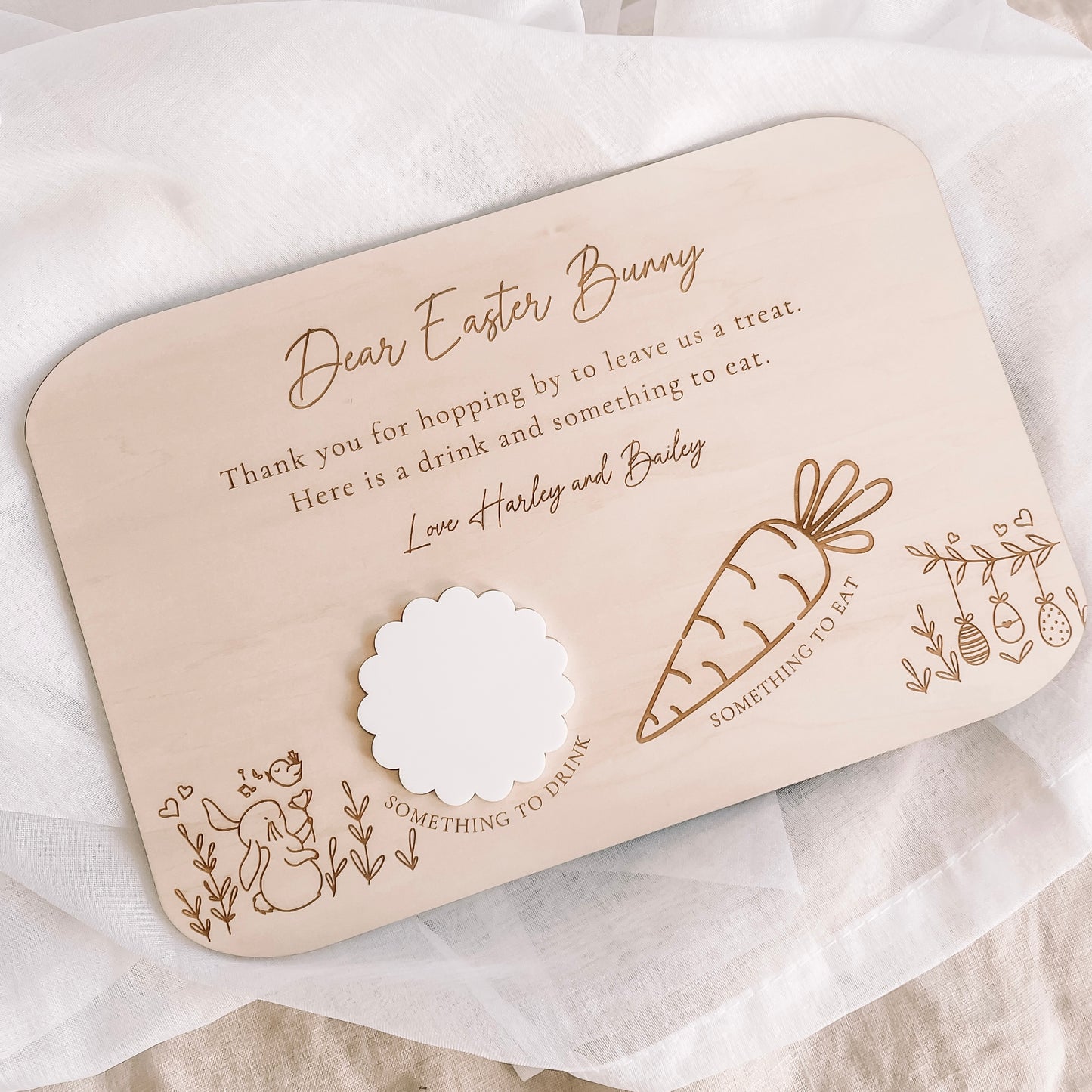 Dear Easter Bunny Plate