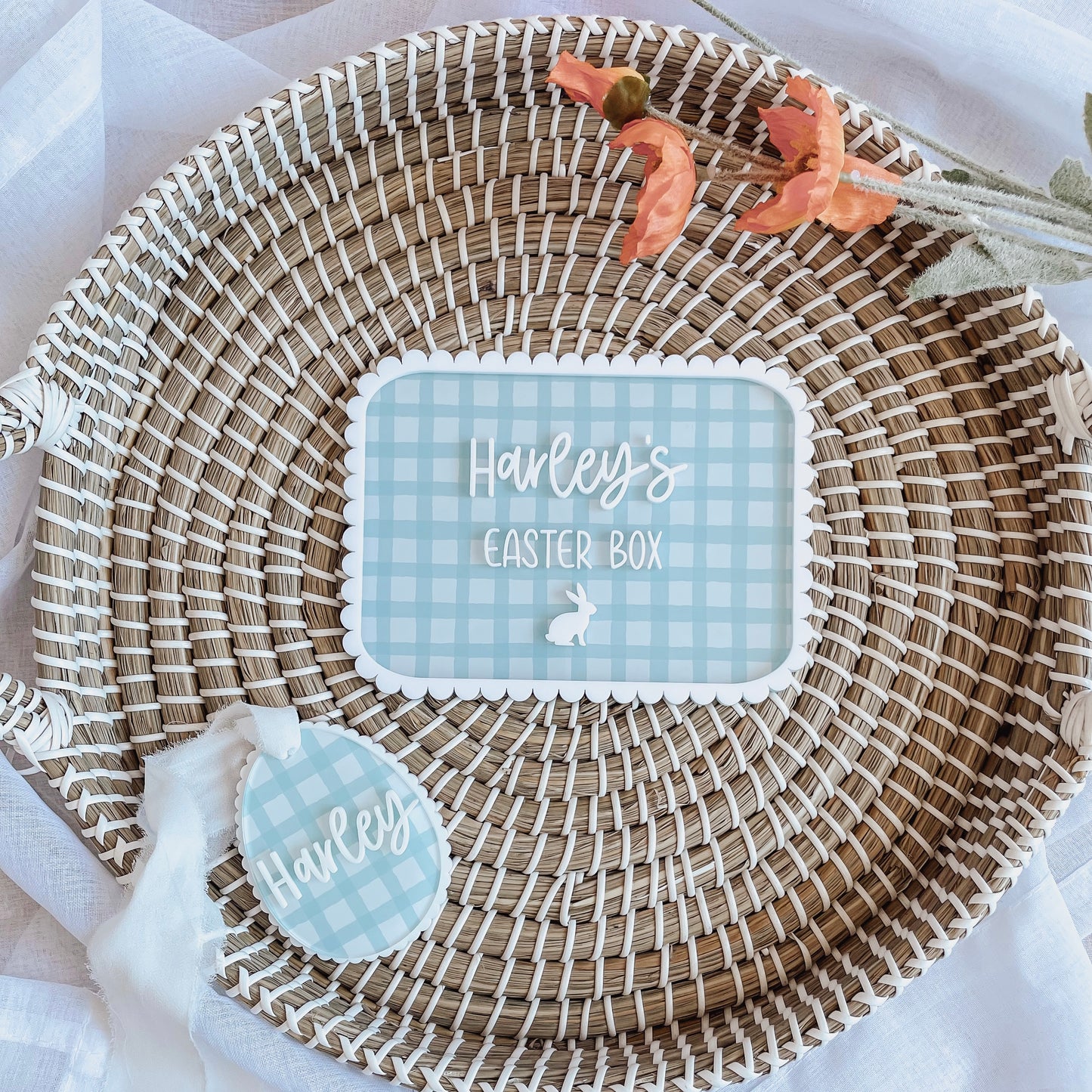 Acrylic Easter Crate Plaque