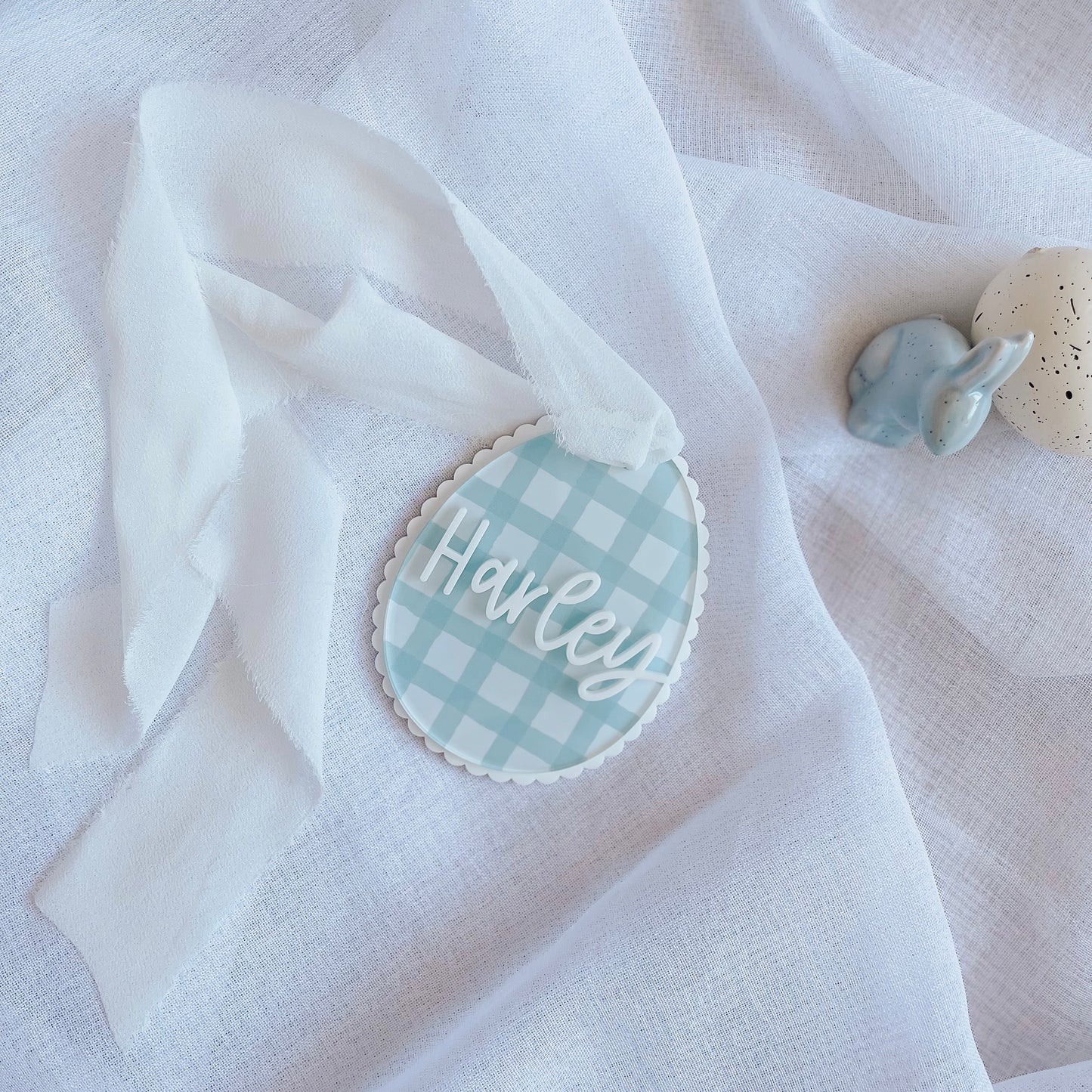 Acrylic Easter Basket Tag