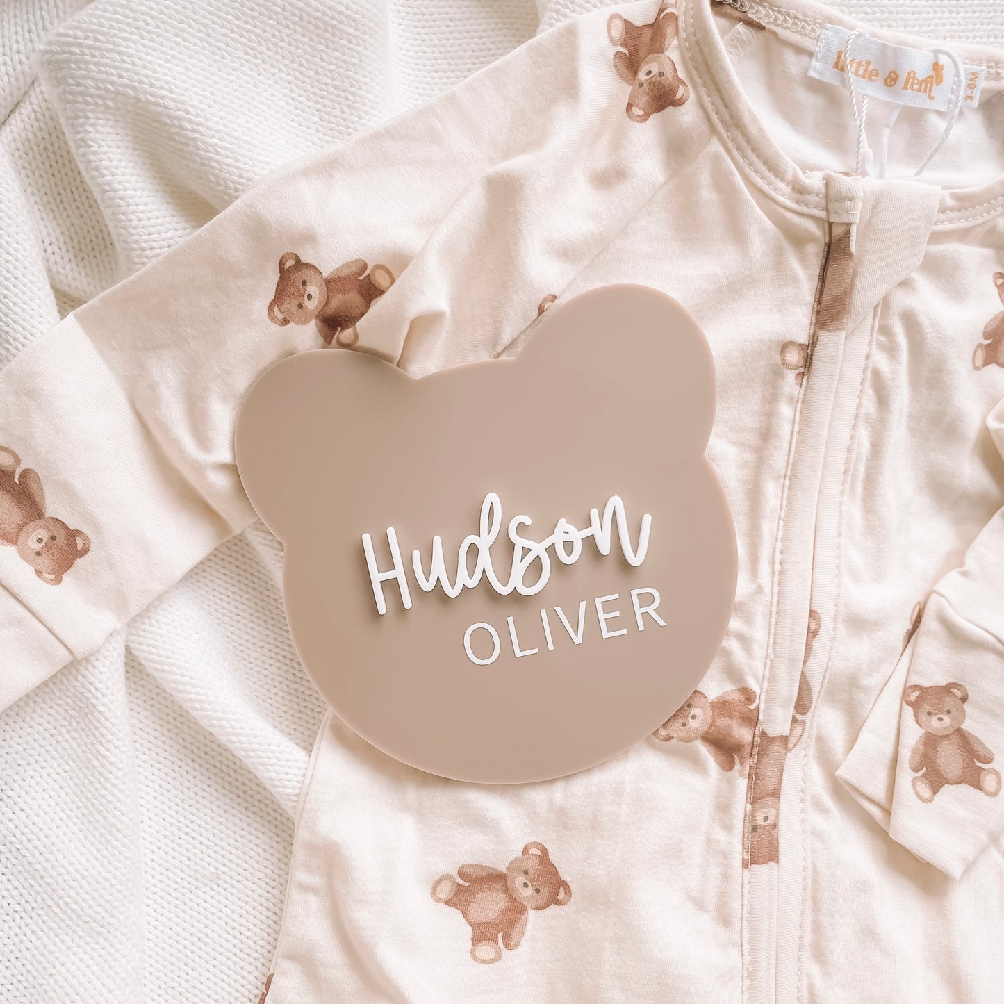 Teddy Bear Name Plaque