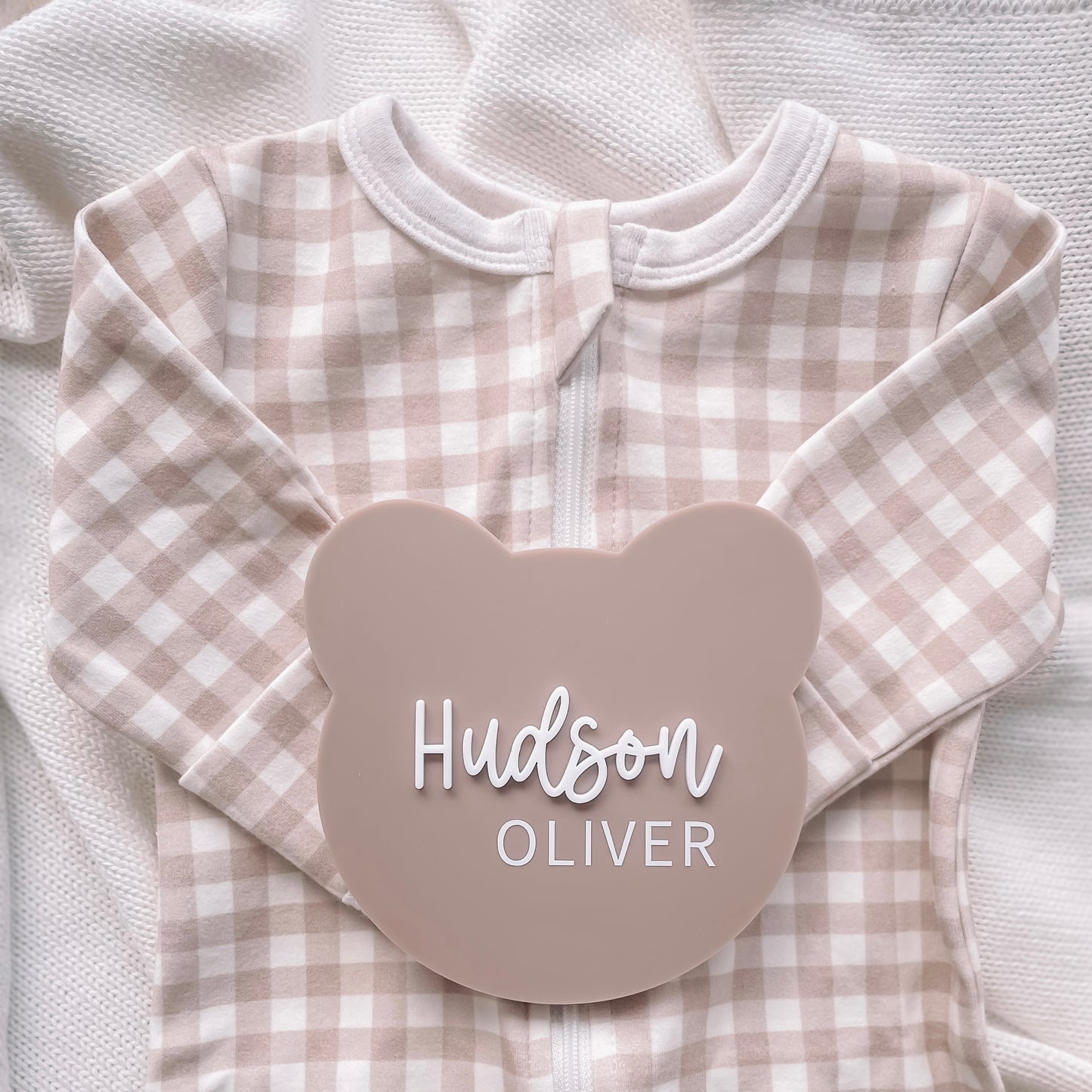 Teddy Bear Name Plaque