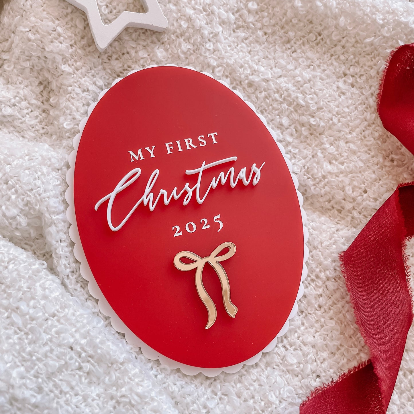 My First Christmas Plaque