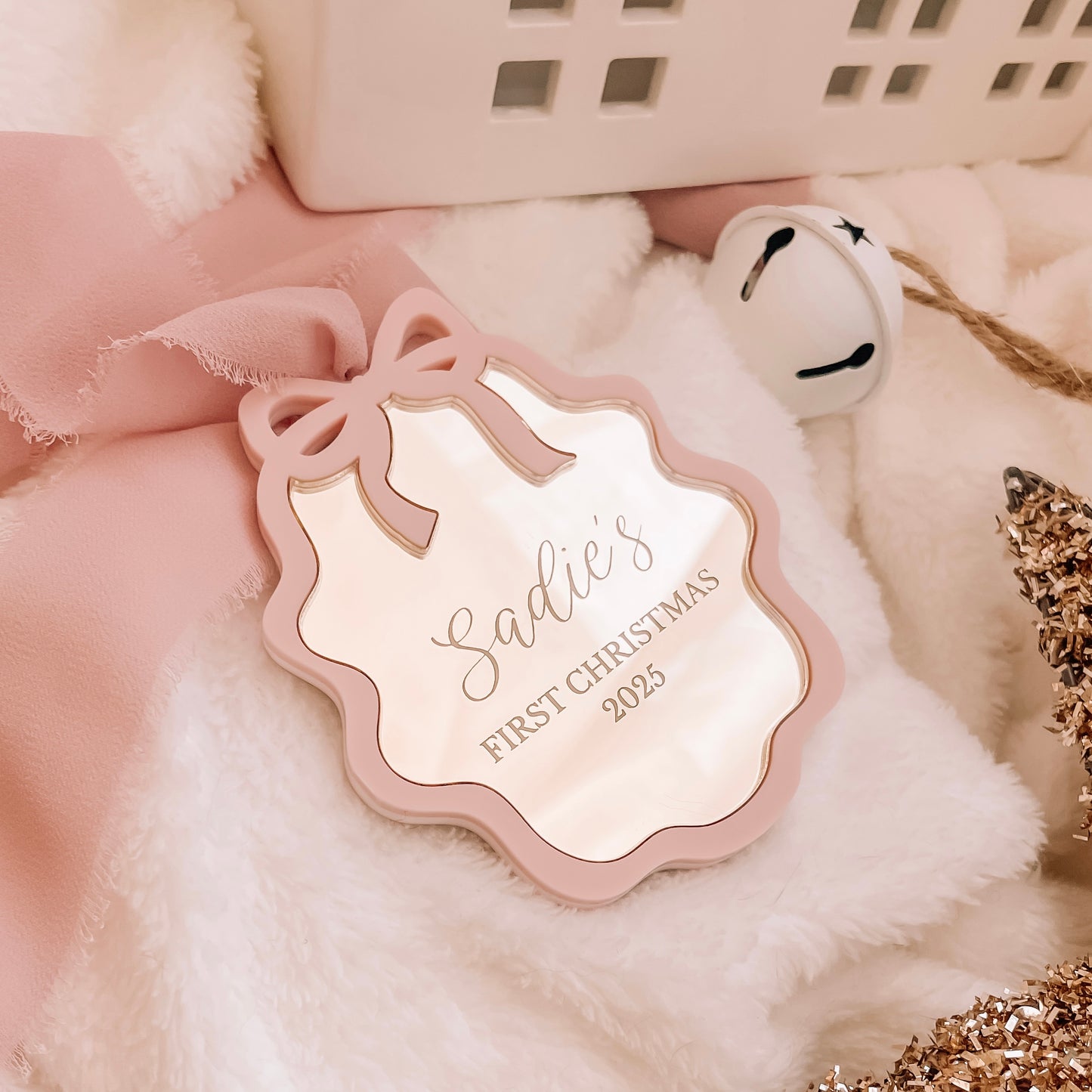 My First Christmas Bow Bauble