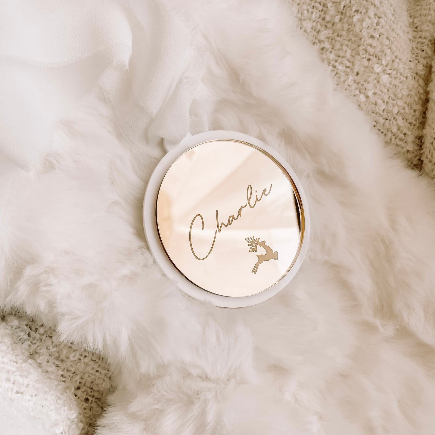 Personalised Acrylic Mirror Bauble