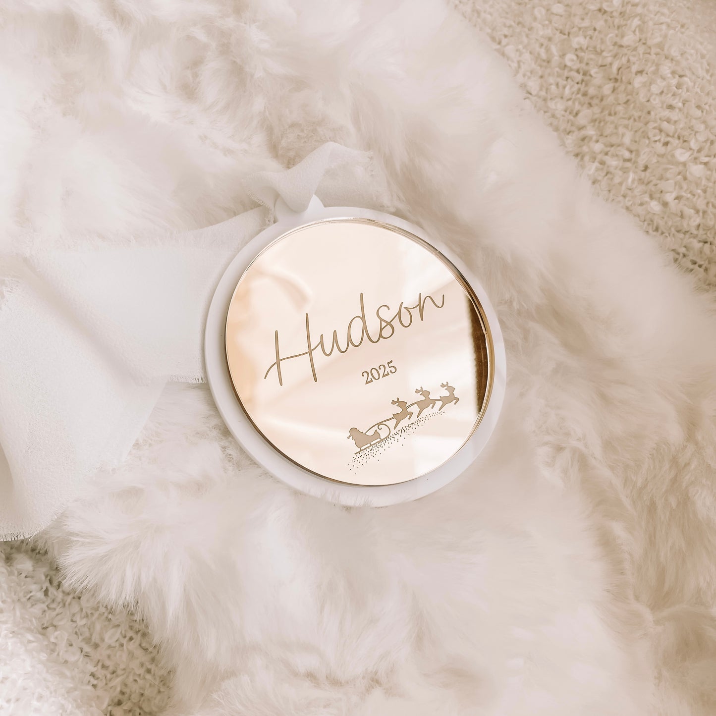 Personalised Acrylic Mirror Bauble