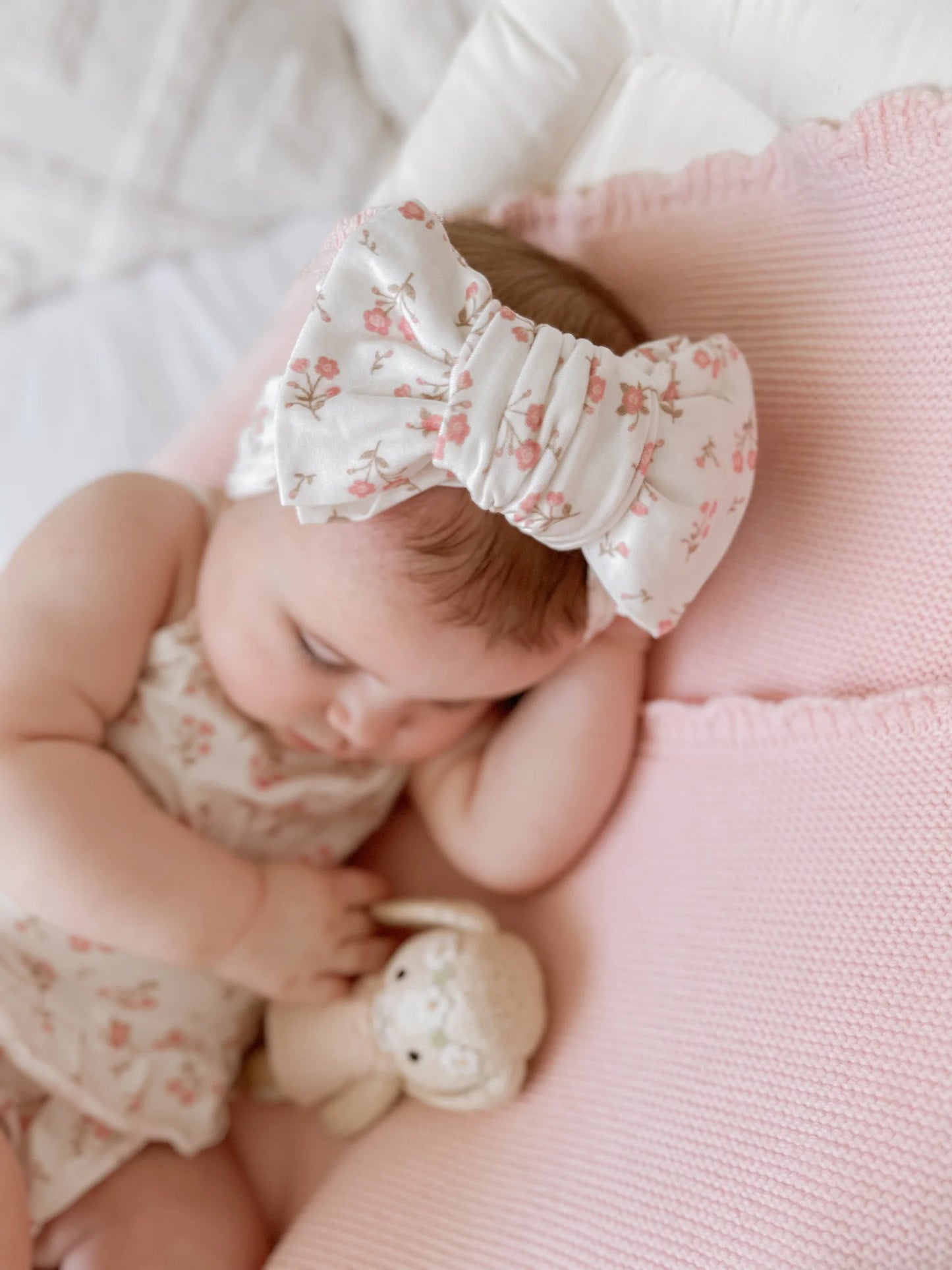 Little & Fern Oversized Top Knot | Paisley Peony
