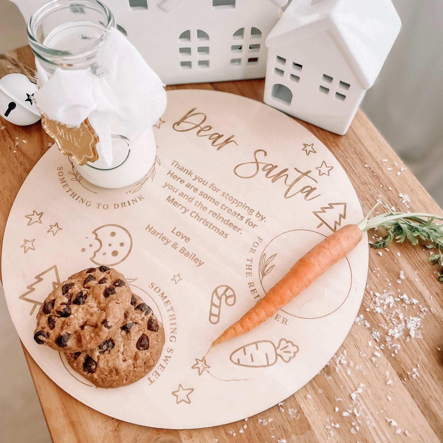 Personalised Round Santa Plate