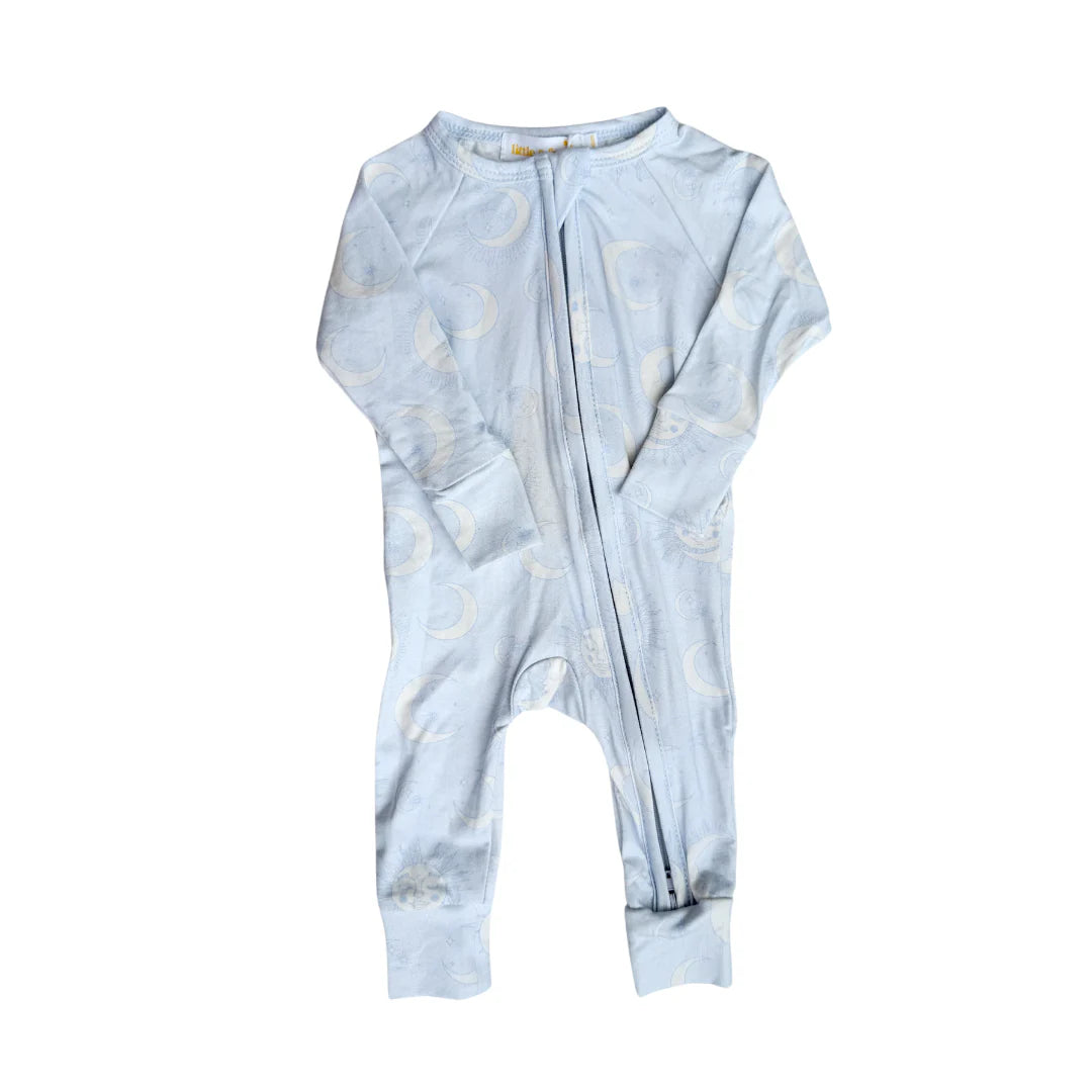 Zip Romper | Celestial Blue