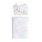 Pink Bows Jersey Swaddle