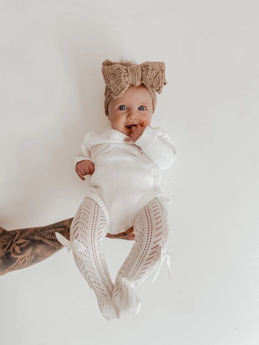 Knit Bodysuit | White