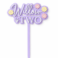 Personalised Pastel Flower Cake Topper