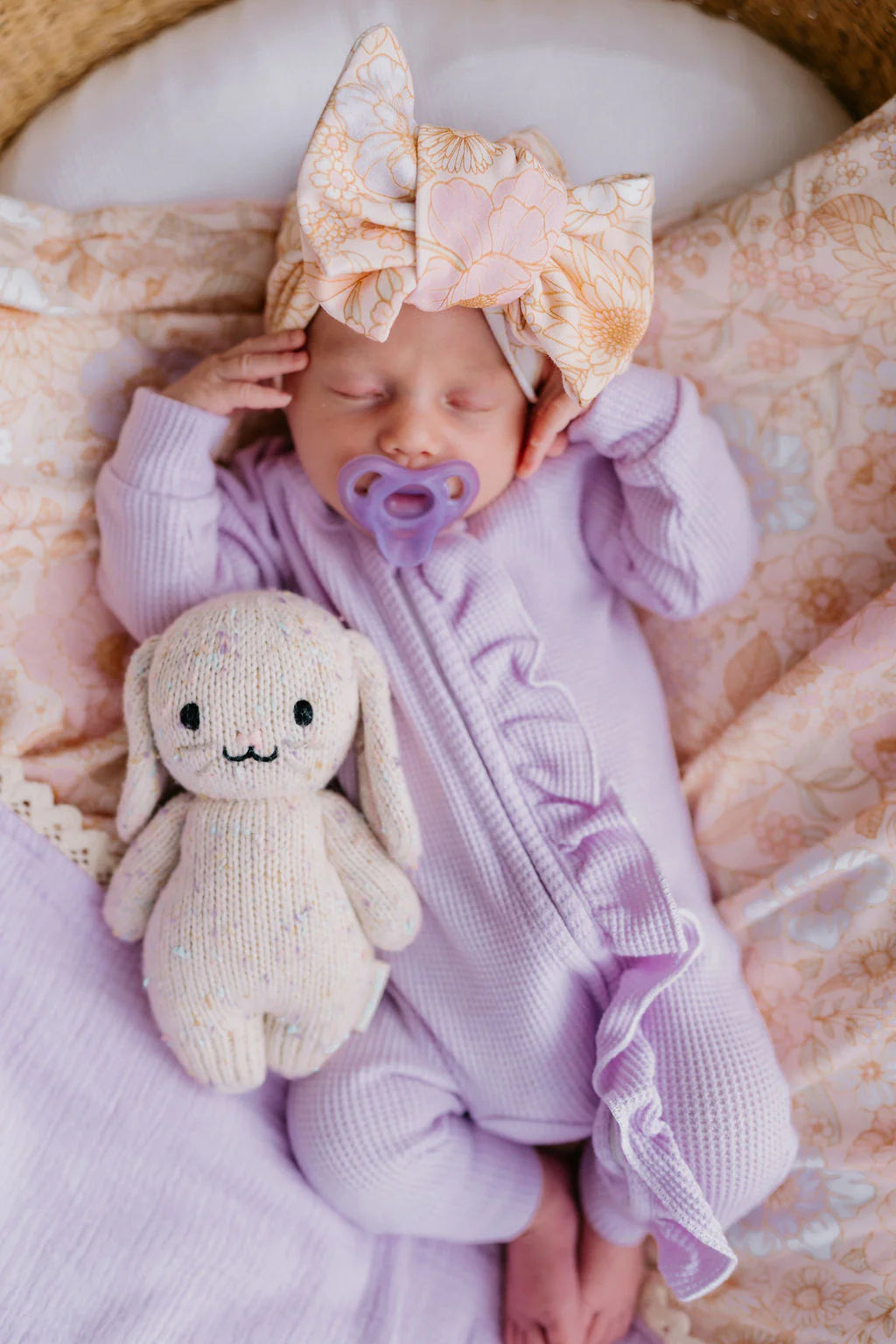 Little & Fern Oversized Top Knot | Pastel Bloom