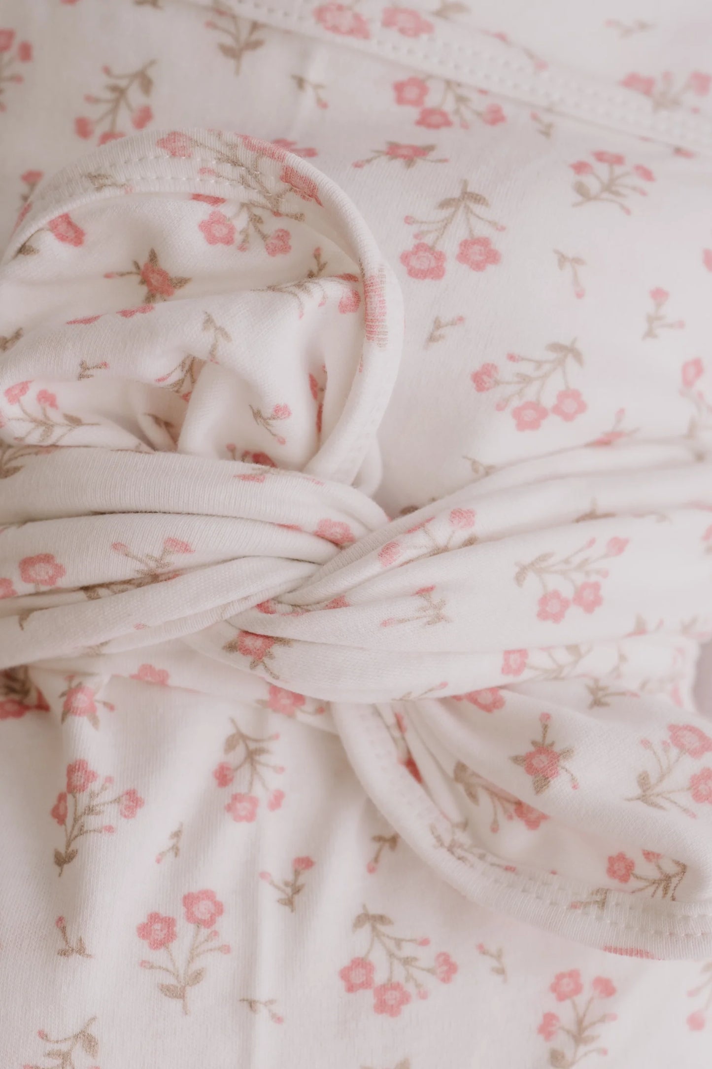 Paisley Peony Jersey Swaddle