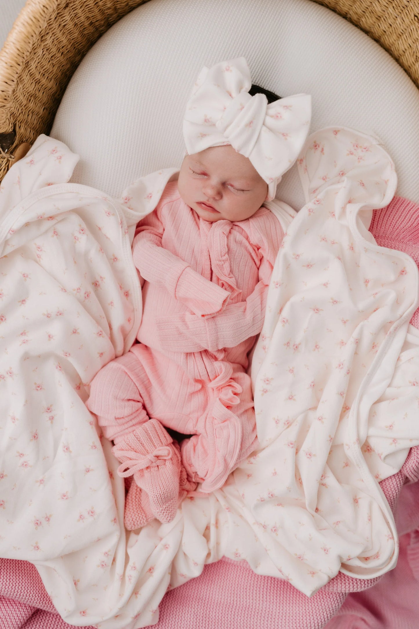 Darling Floral Jersey Swaddle