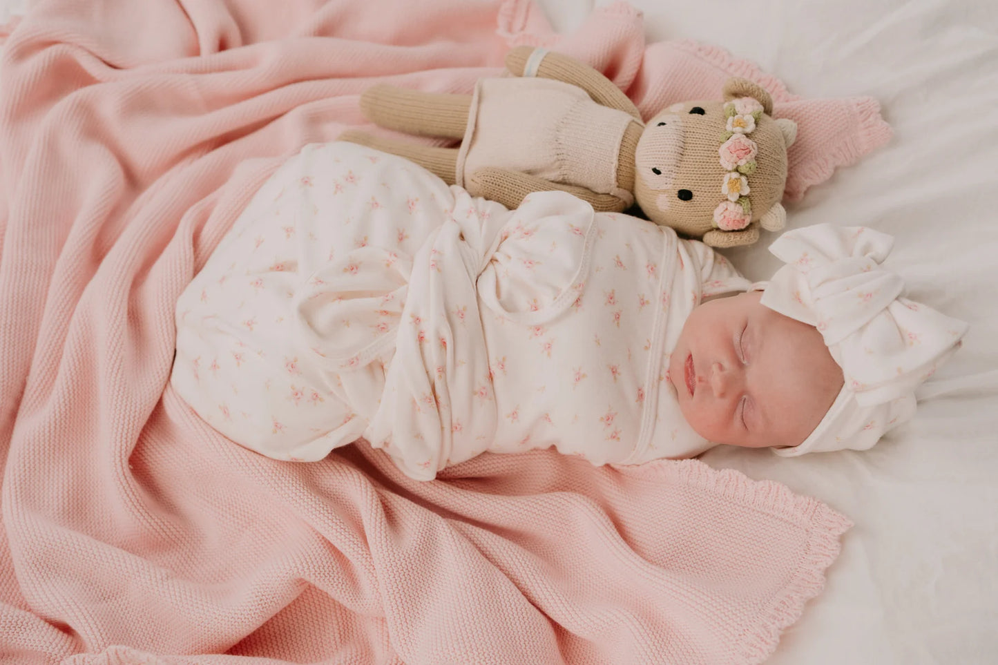 Darling Floral Jersey Swaddle