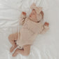 Ribbed Knit Romper- Oat