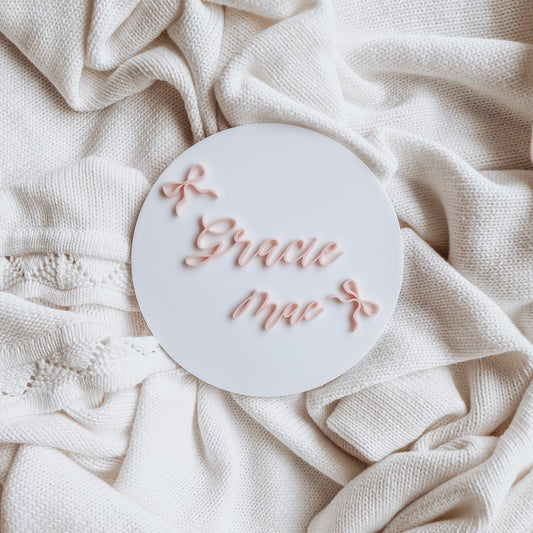 Bow Name Plaque