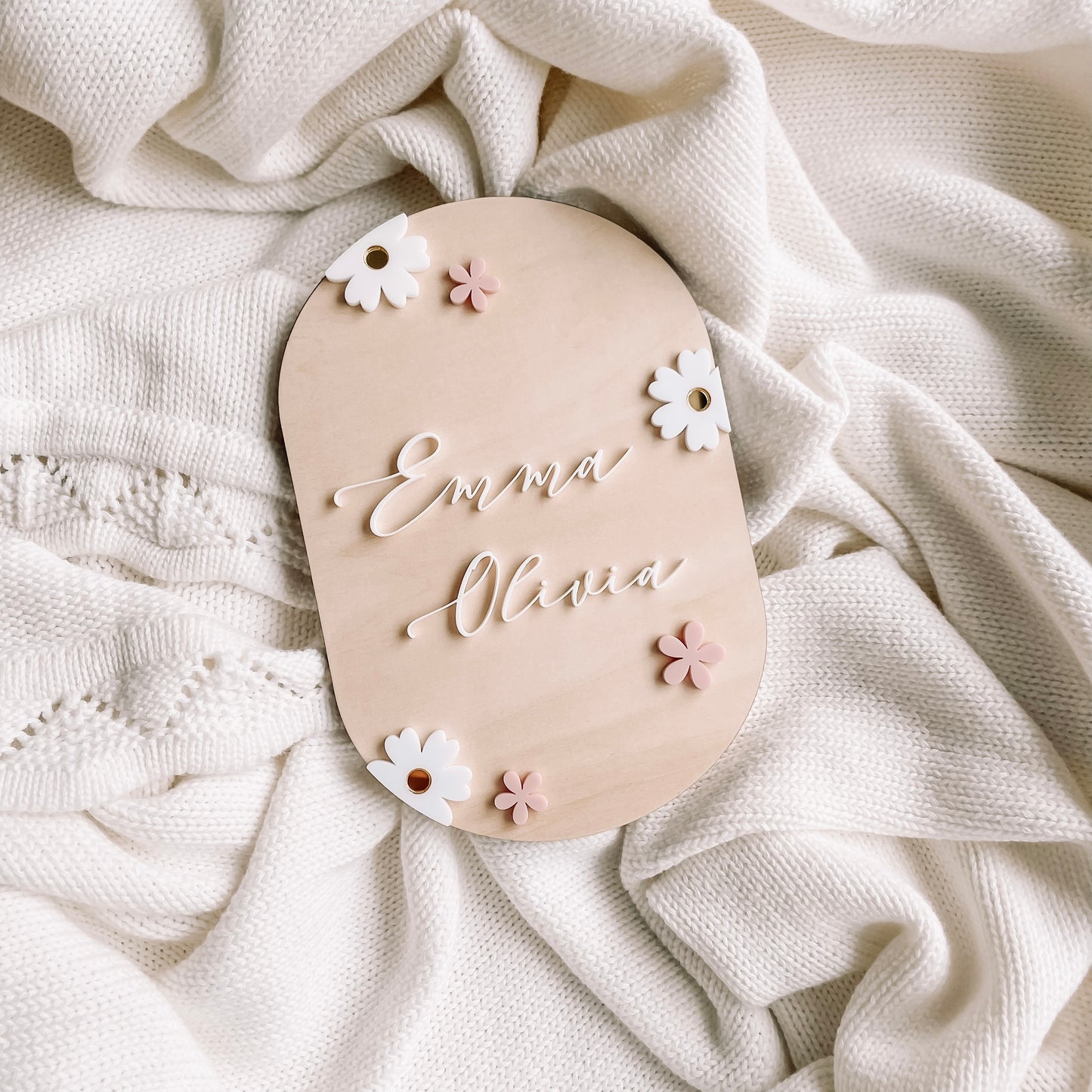 Name Plaque - Floral