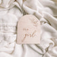 It's A Girl Wooden Plaque