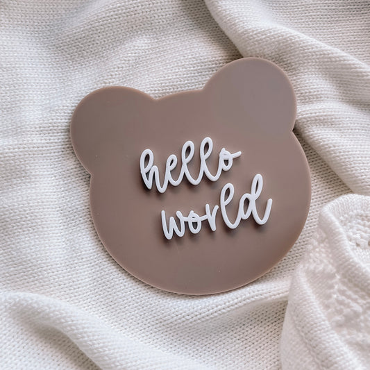 Hello World - Bear Announcement