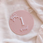 Bow Milestone Set - Pink
