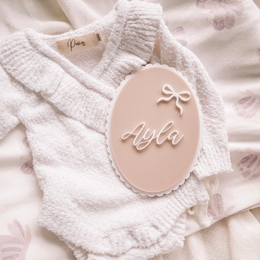 Acrylic Bow Plaque
