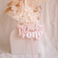 Personalised Bow Cake Topper