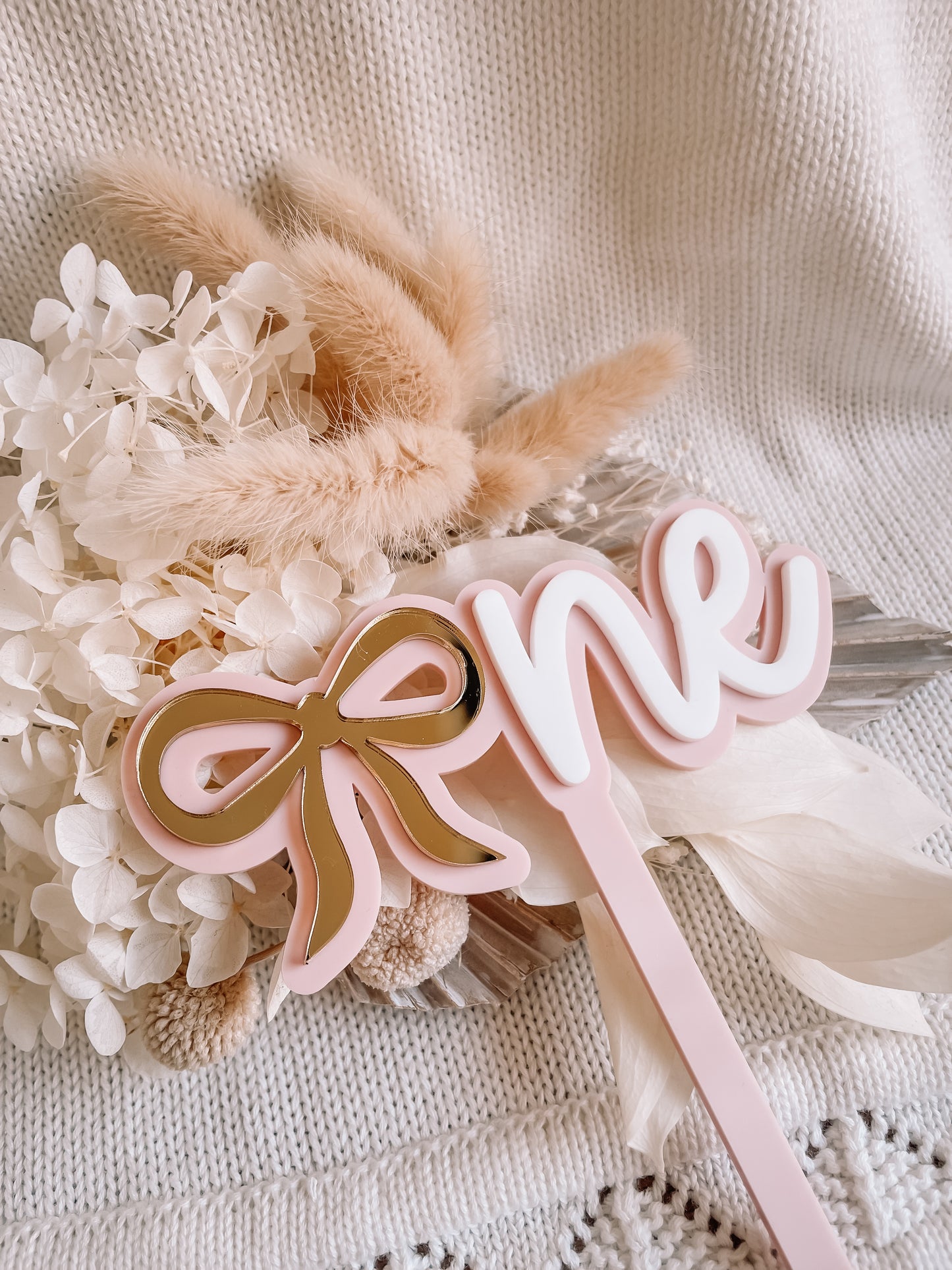 Bow Cake Topper