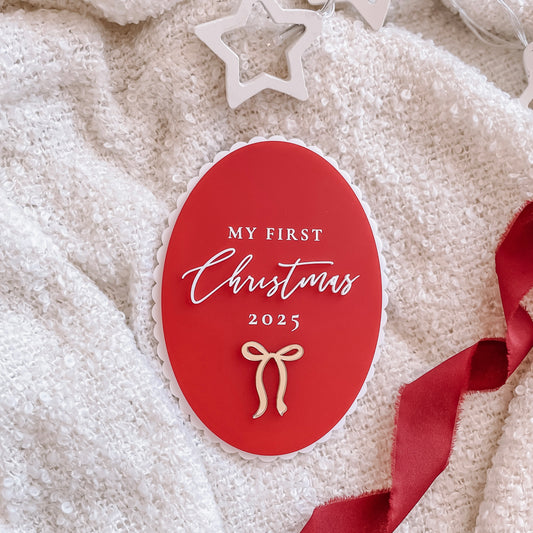 My First Christmas Plaque