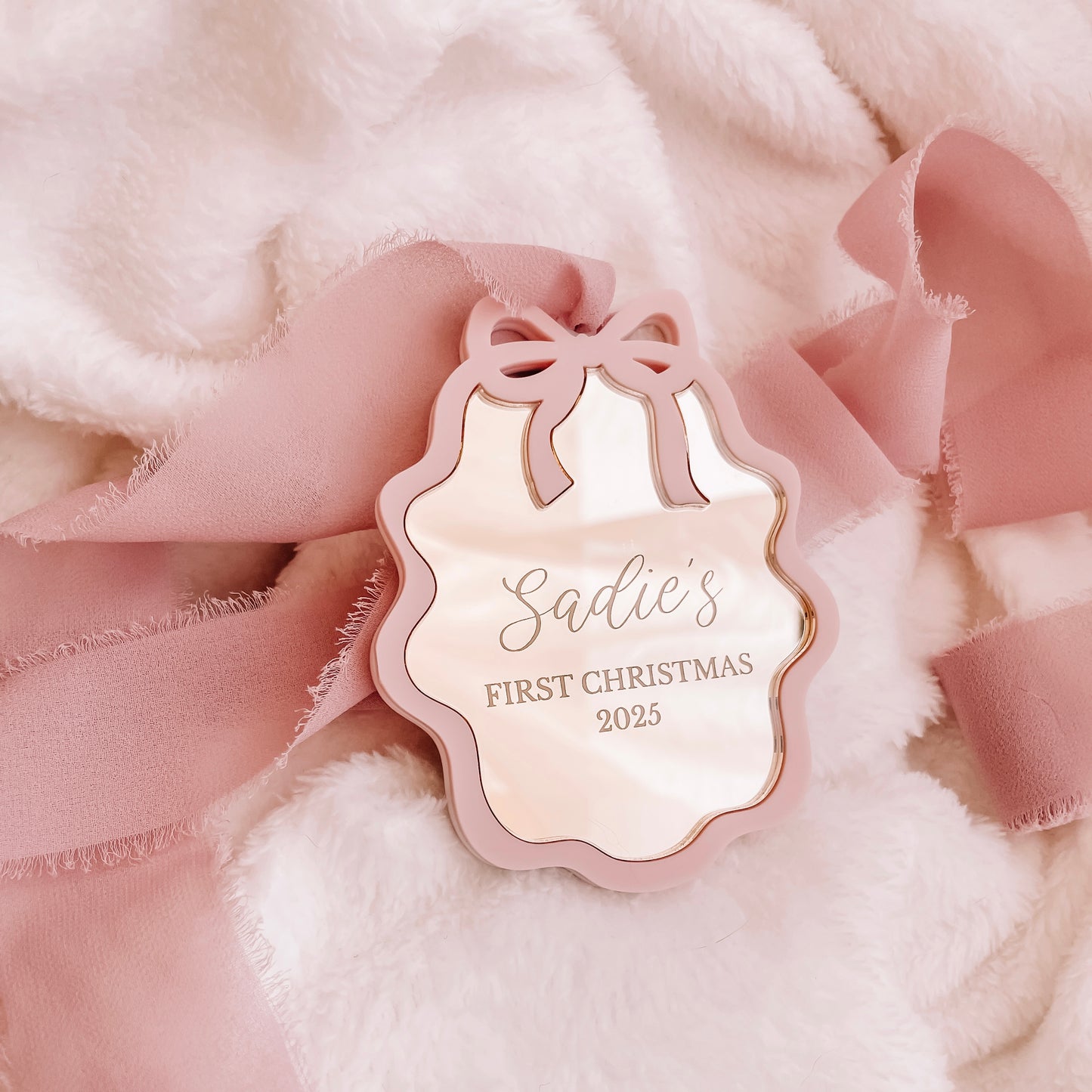 My First Christmas Bow Bauble