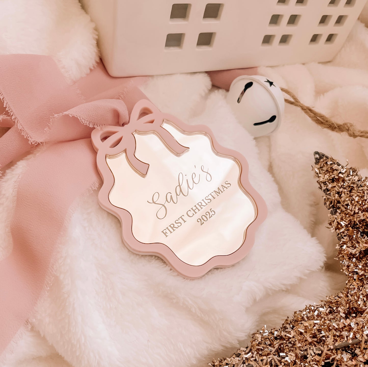 My First Christmas Bow Bauble