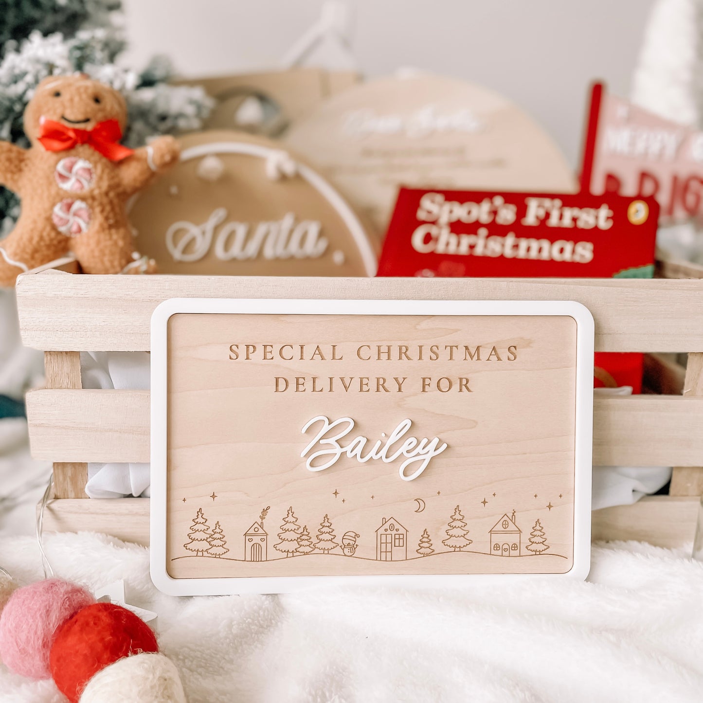 Christmas Crate Plaque
