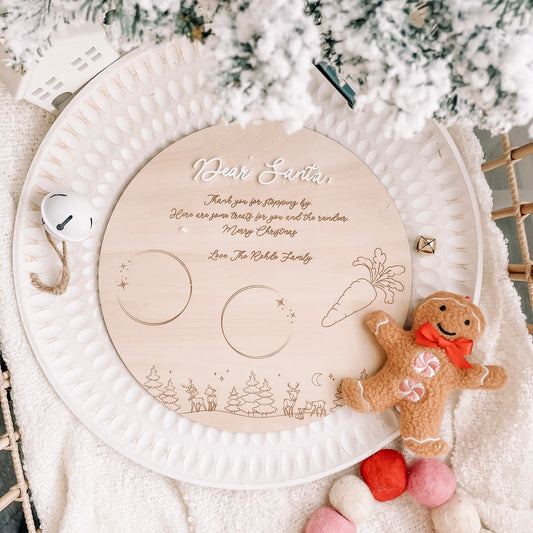 Round Santa Plate