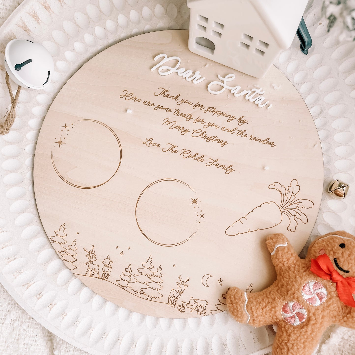 Round Santa Plate