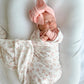 Paisley Peony Jersey Swaddle