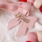 Personalised Pink Bow Ornament