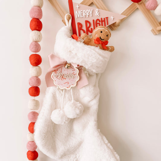 Personalised Christmas Stocking - Candy Cane