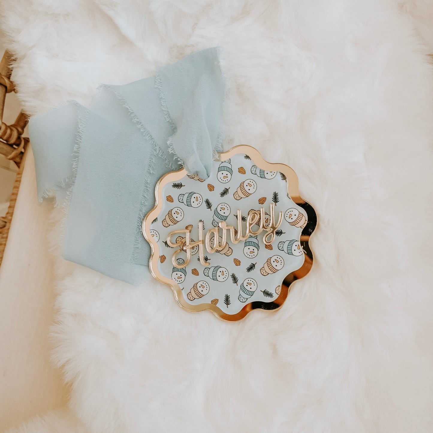 Scallop Edge Ornament