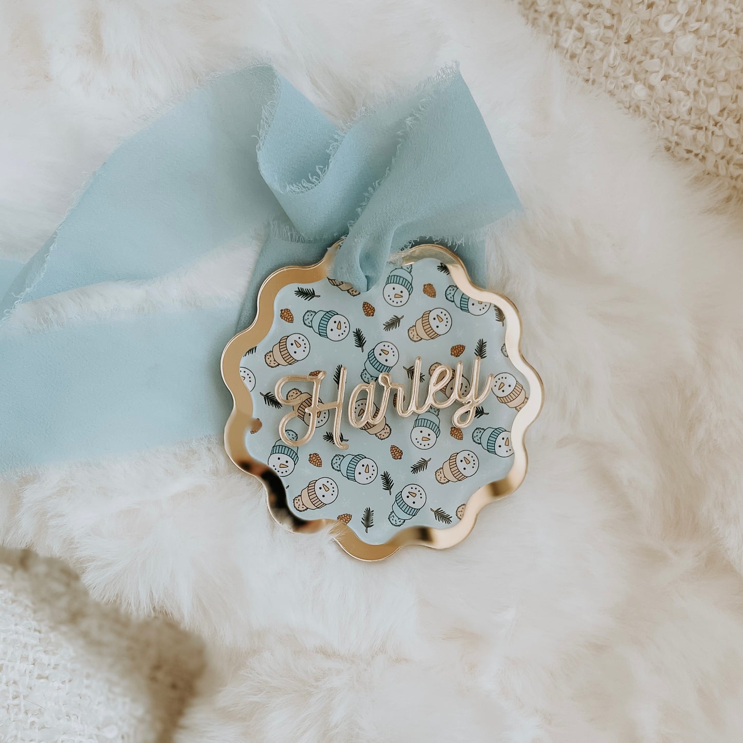 Scallop Edge Ornament