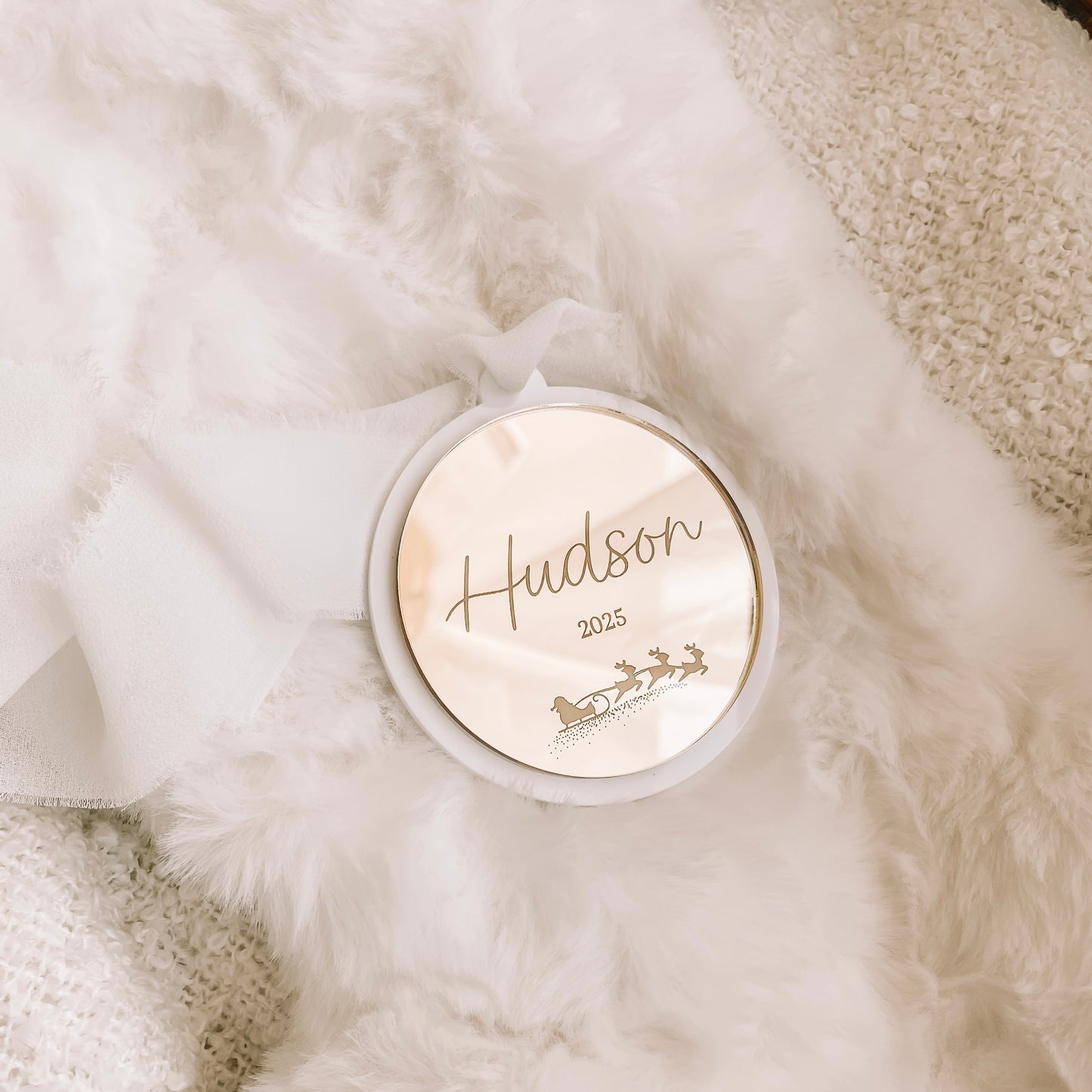 Personalised Acrylic Mirror Bauble