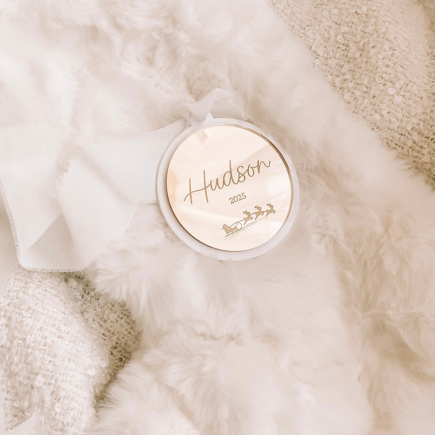 Personalised Acrylic Mirror Bauble