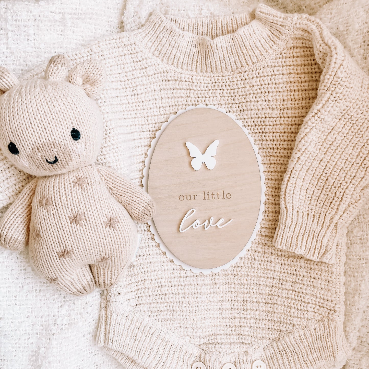 Our Little Love plaque- Butterfly