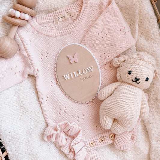 Personalised Name Plaque- Butterfly