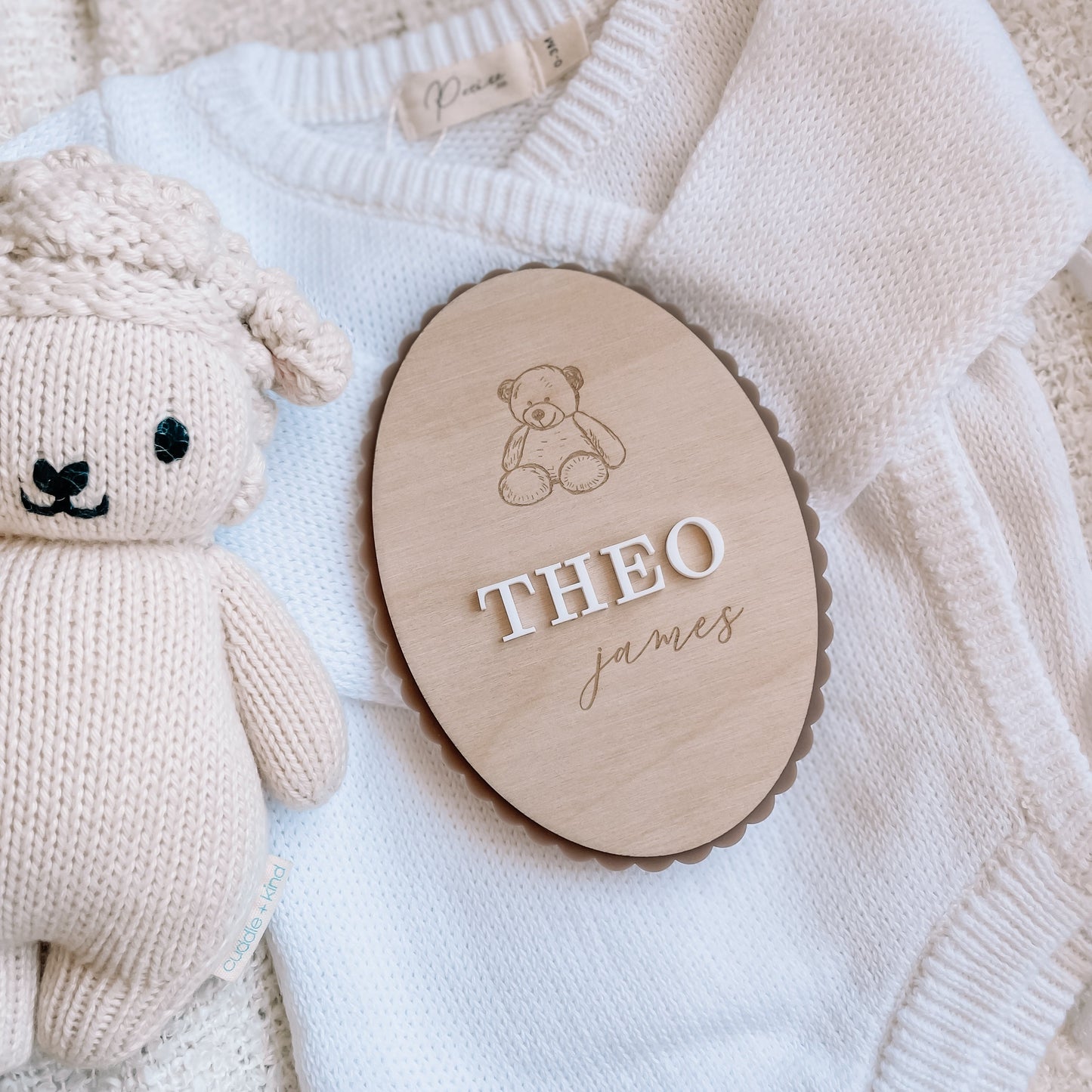 Personalised Name Plaque- Teddy Bear