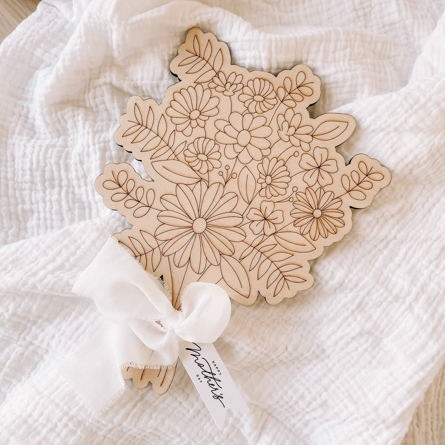 Wooden Flower Bouquet Craft Kit for Kids