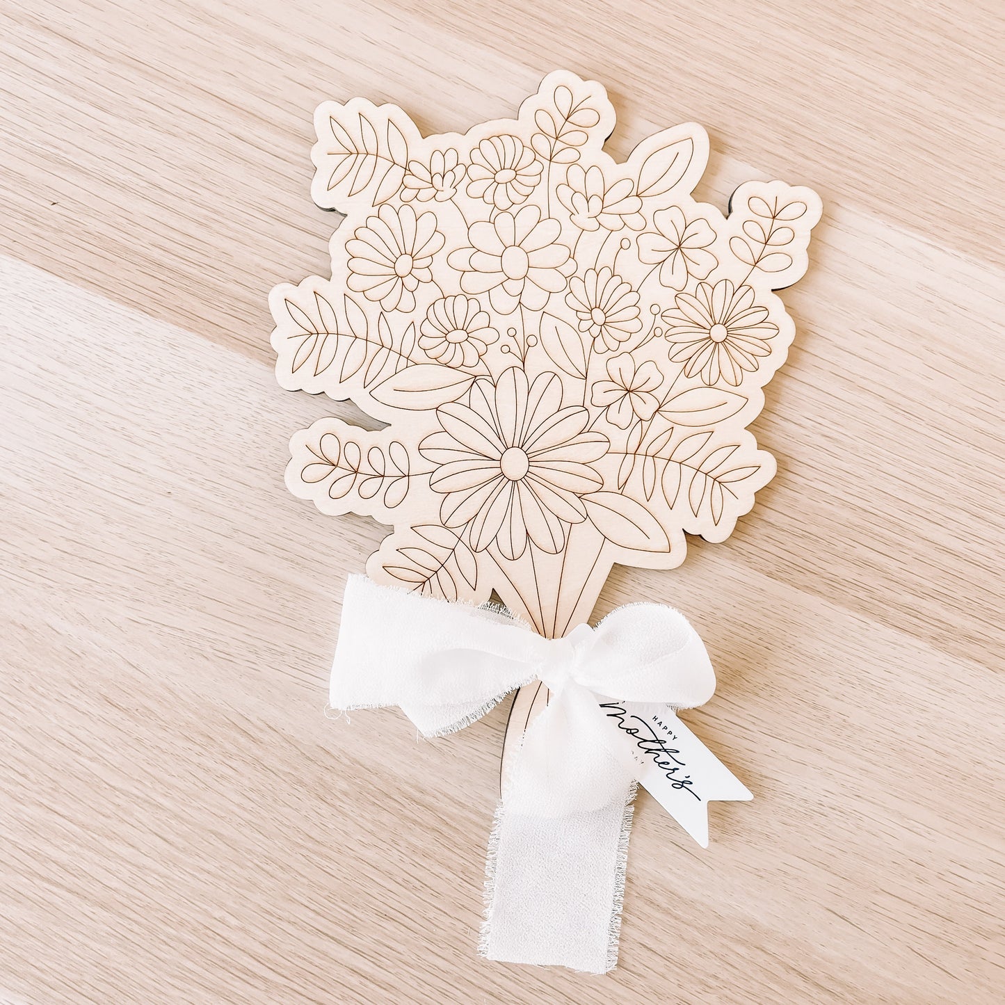 Wooden Flower Bouquet Craft Kit for Kids