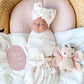 Little & Fern Oversized Top Knot | Pink Bows