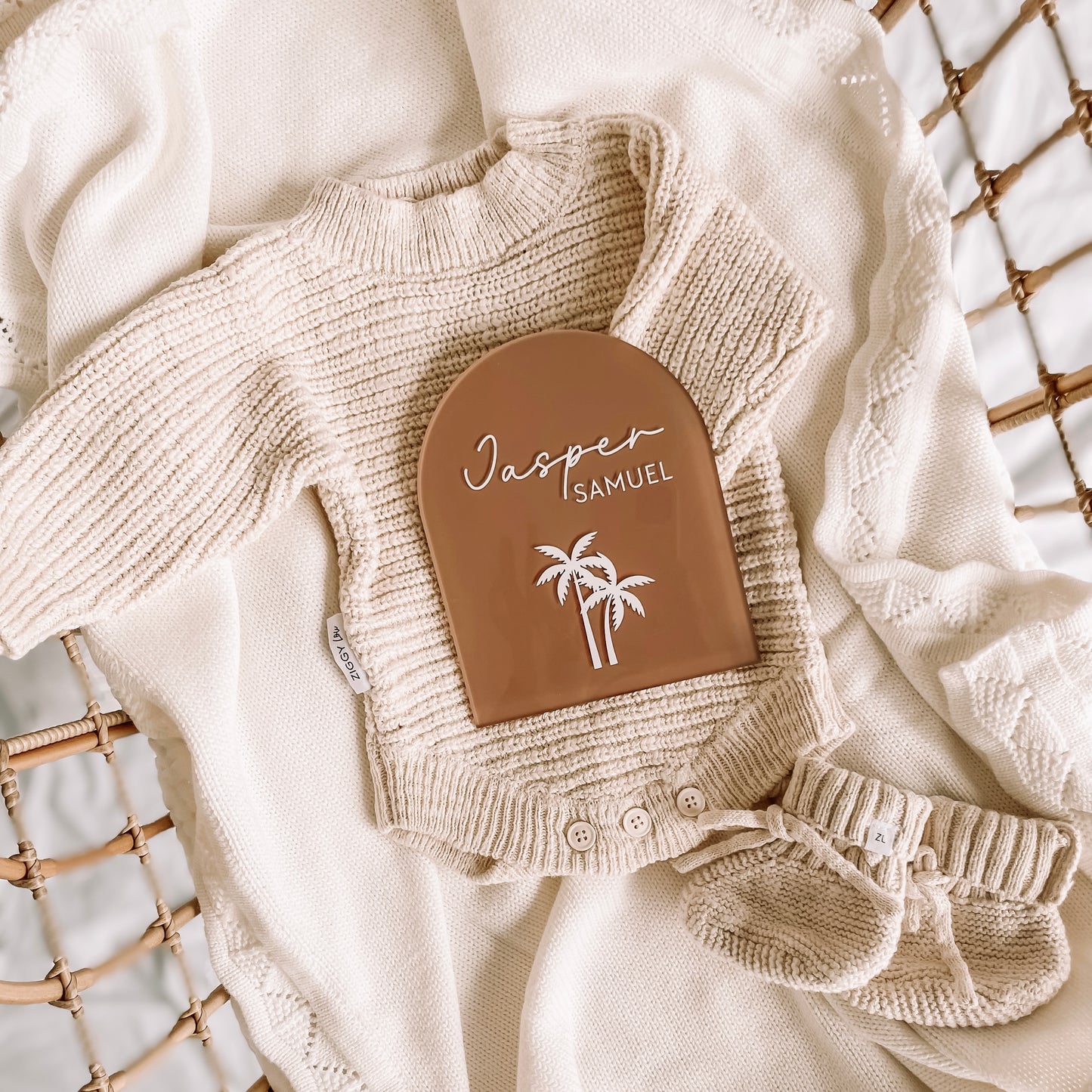 Palm Tree Name Plaque